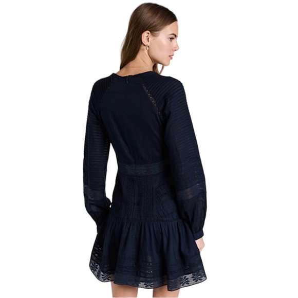 $498 Veronica Beard Addilyn Dress in Ink blue Size 6 Revolve Shopbop - Picture 10 of 11